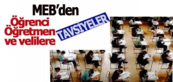 Sınav Öncesi Velilere Ve Öğrencilere Tavsiyeler