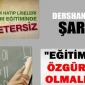 Milli Eğitim Bakanlığı Türkiye’de Eğitim Sistemi Yeterli Değil Dedi